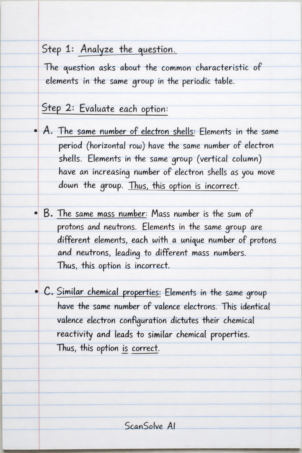 Handwritten step-by-step solution preview