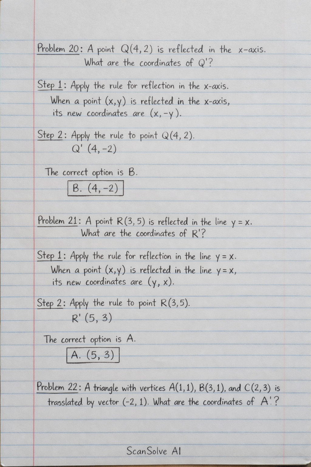 Handwritten step-by-step solution preview