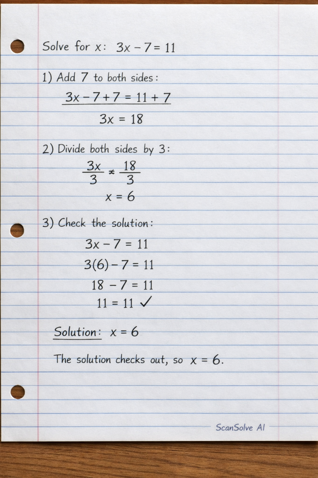Handwritten step-by-step solution preview