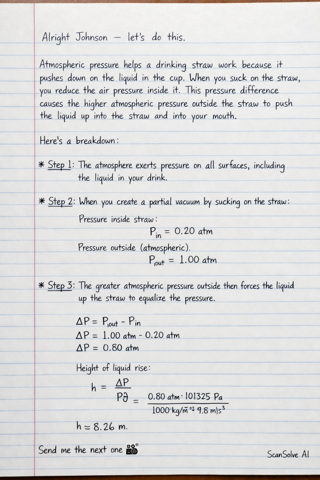 Handwritten step-by-step solution preview