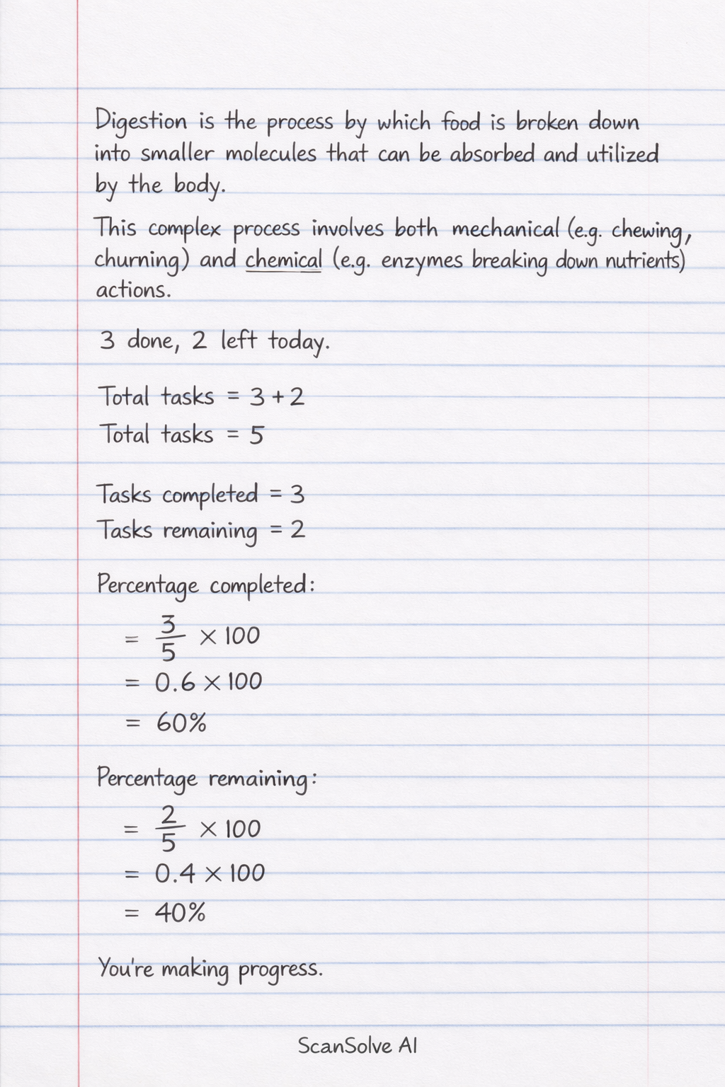 Handwritten step-by-step solution preview