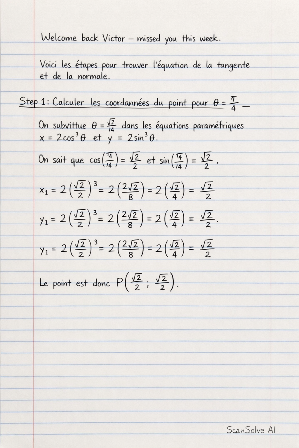 Handwritten step-by-step solution preview