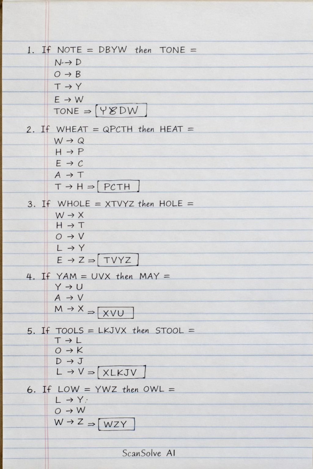Handwritten step-by-step solution preview