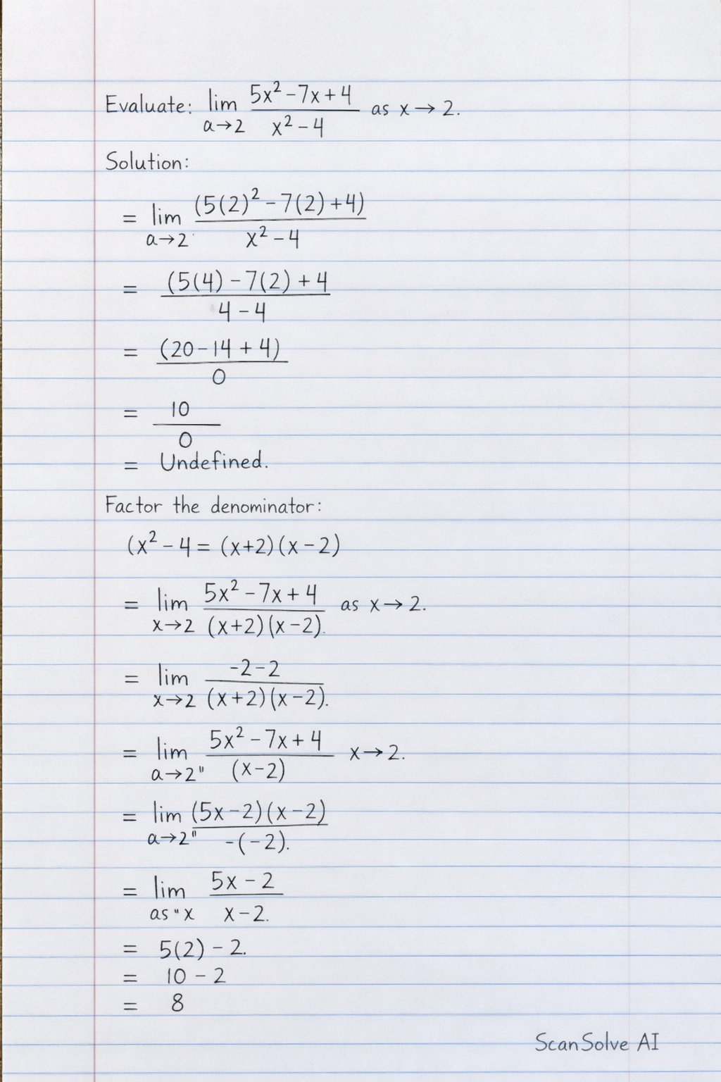 Handwritten step-by-step solution preview