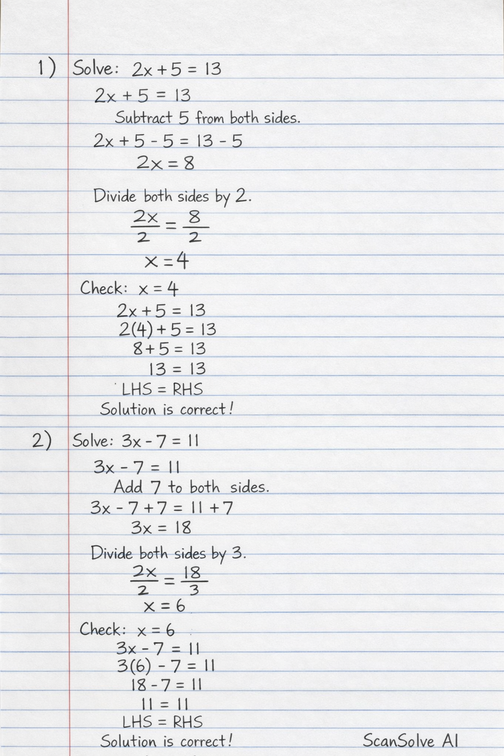 Handwritten step-by-step solution preview