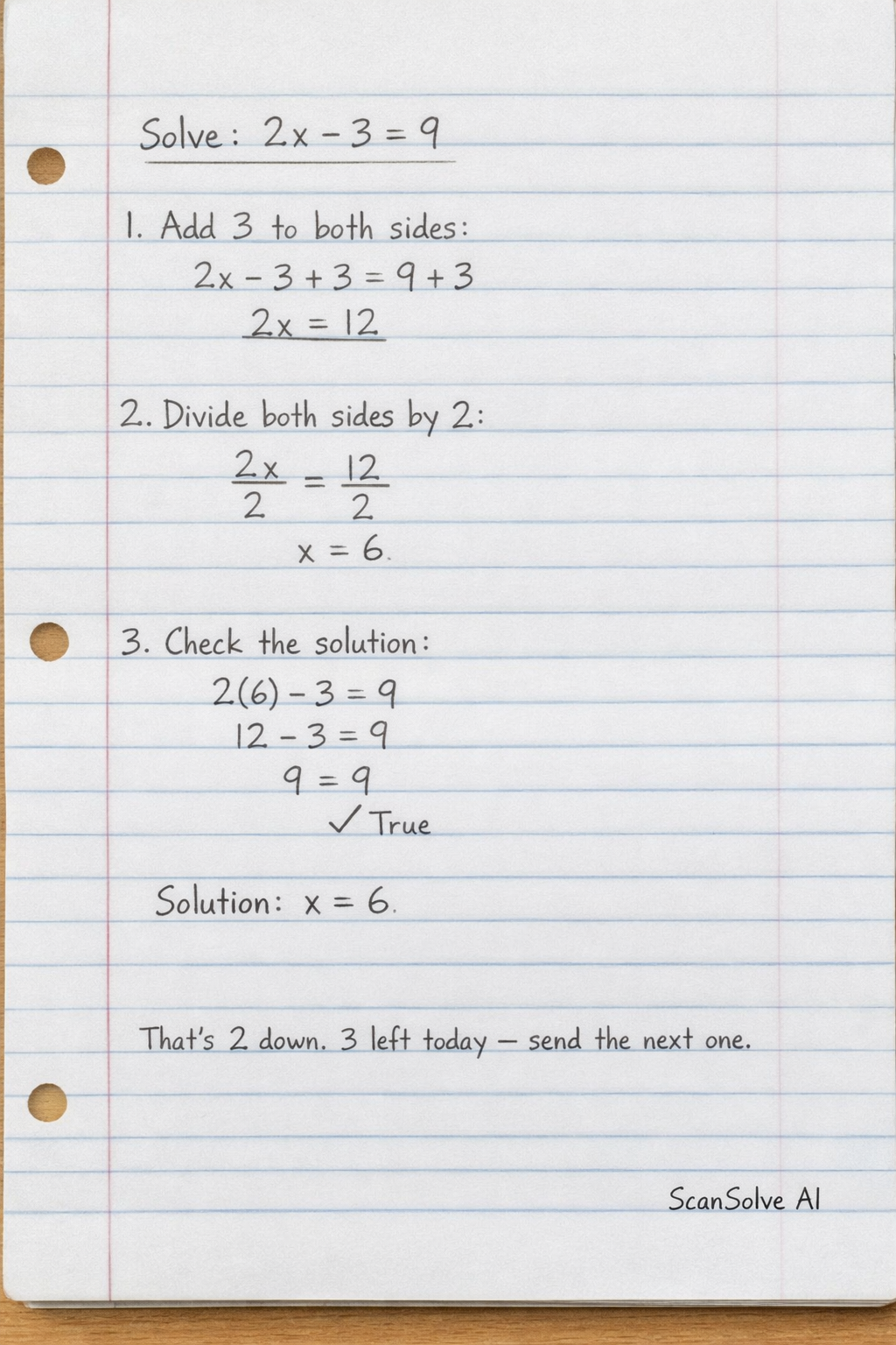 Handwritten step-by-step solution preview