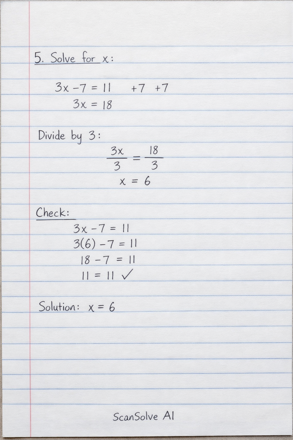 Handwritten step-by-step solution preview