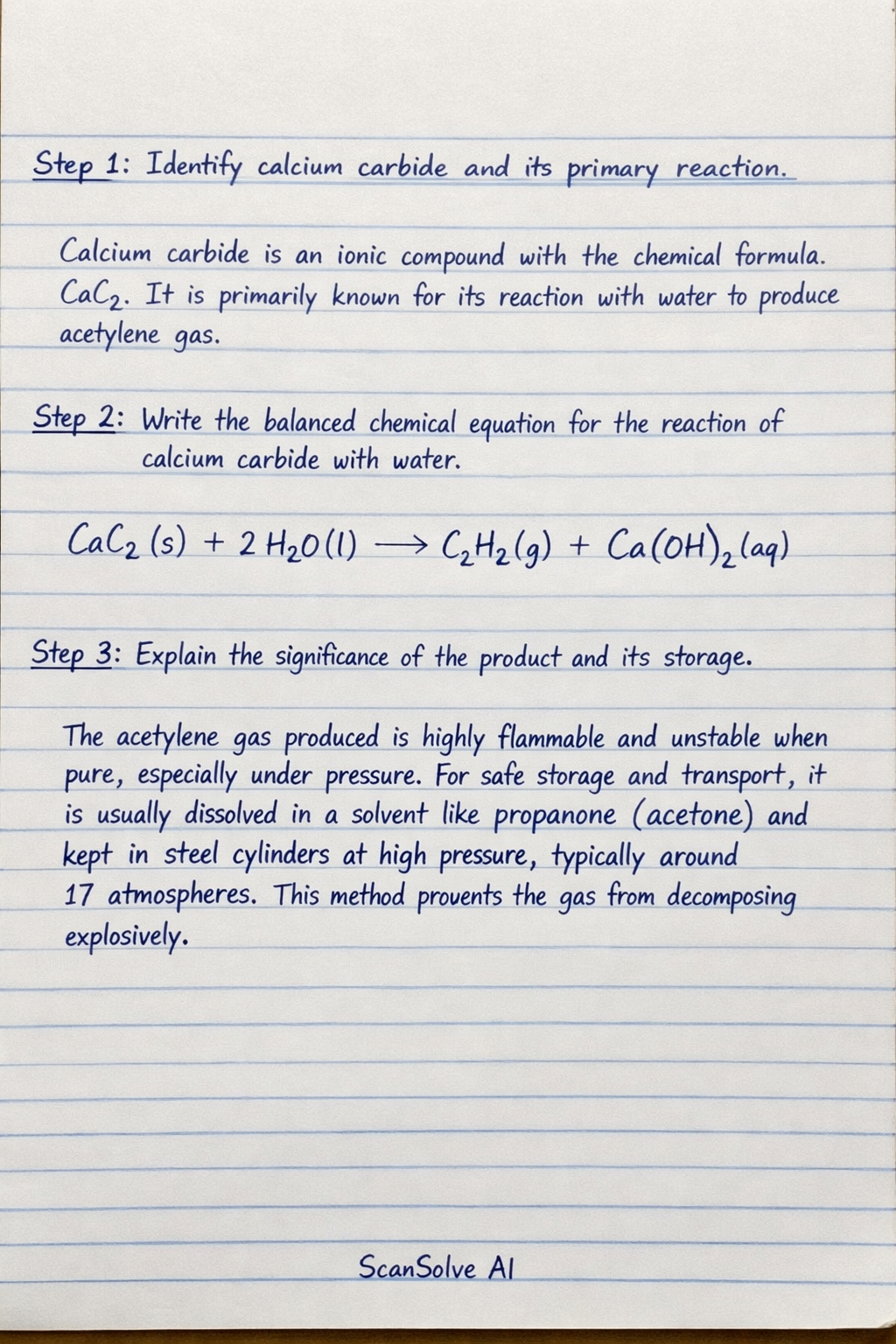 Handwritten step-by-step solution preview