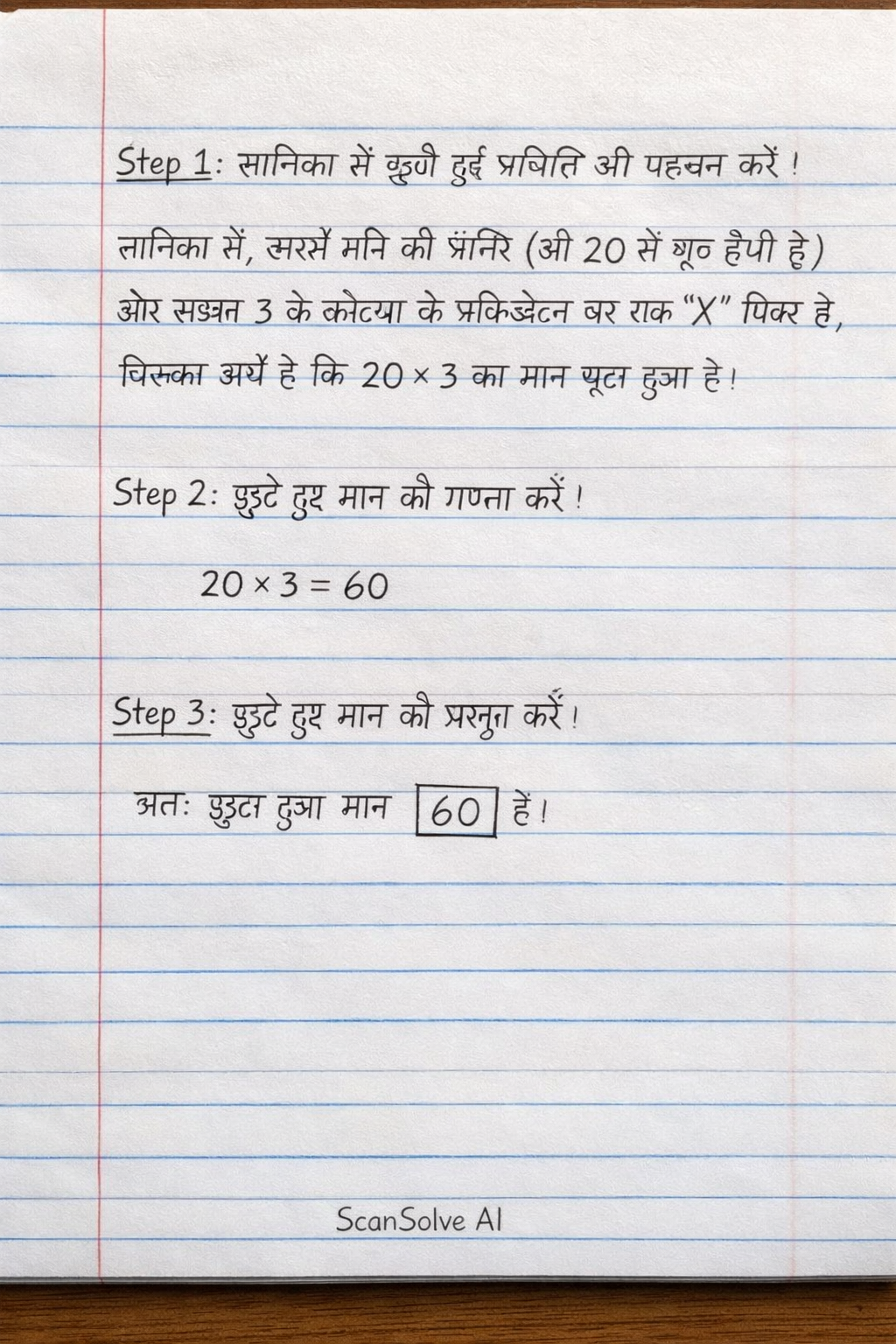 Handwritten step-by-step solution preview