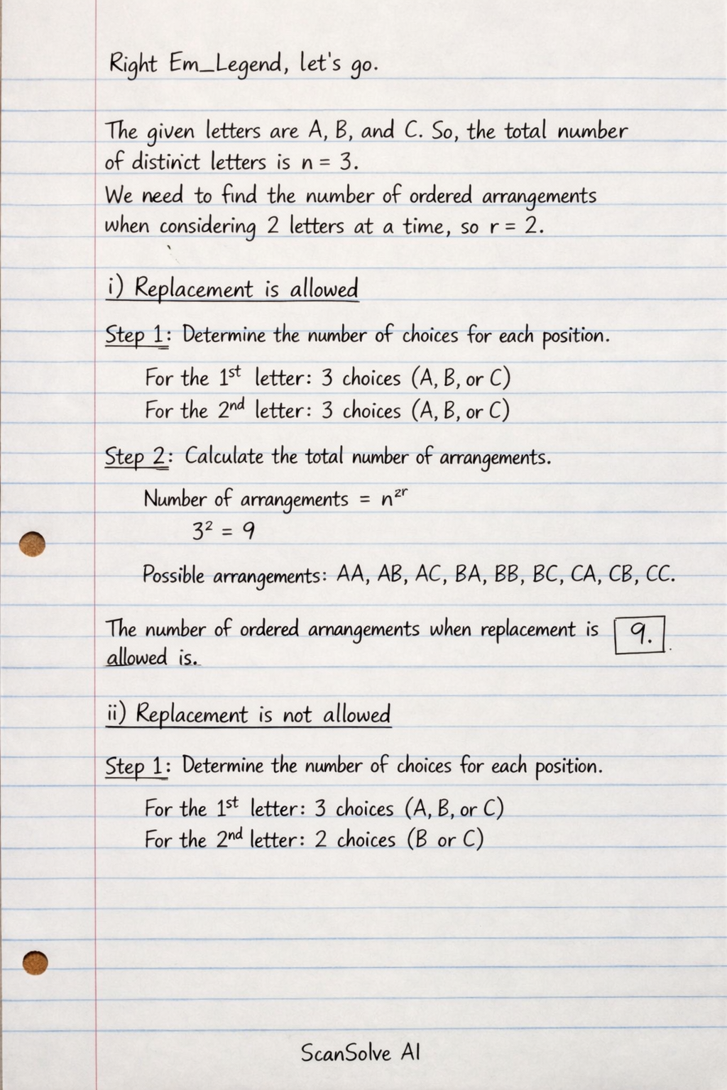 Handwritten step-by-step solution preview