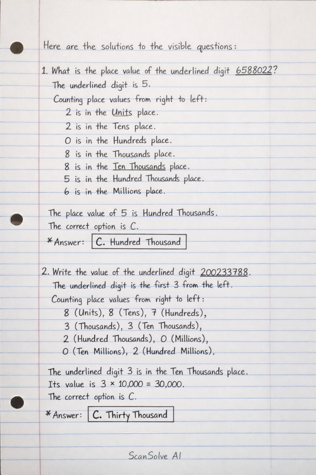 Handwritten step-by-step solution preview