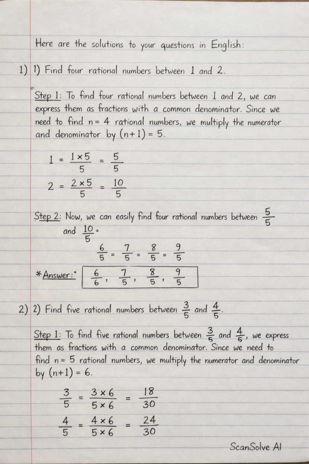 Handwritten step-by-step solution preview