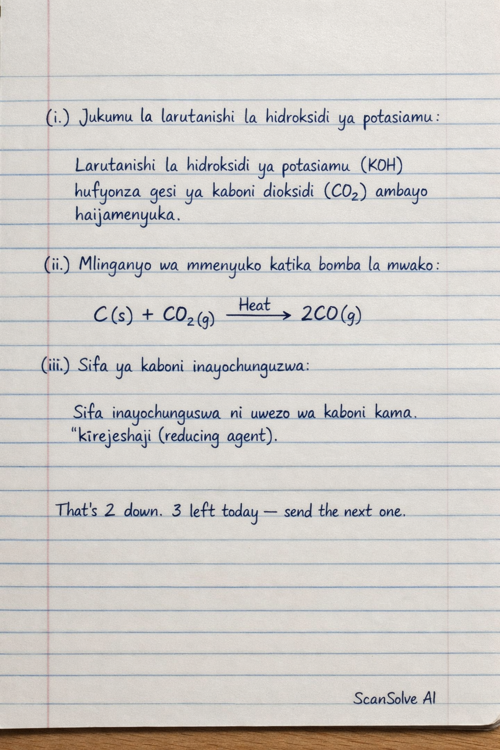 Handwritten step-by-step solution preview