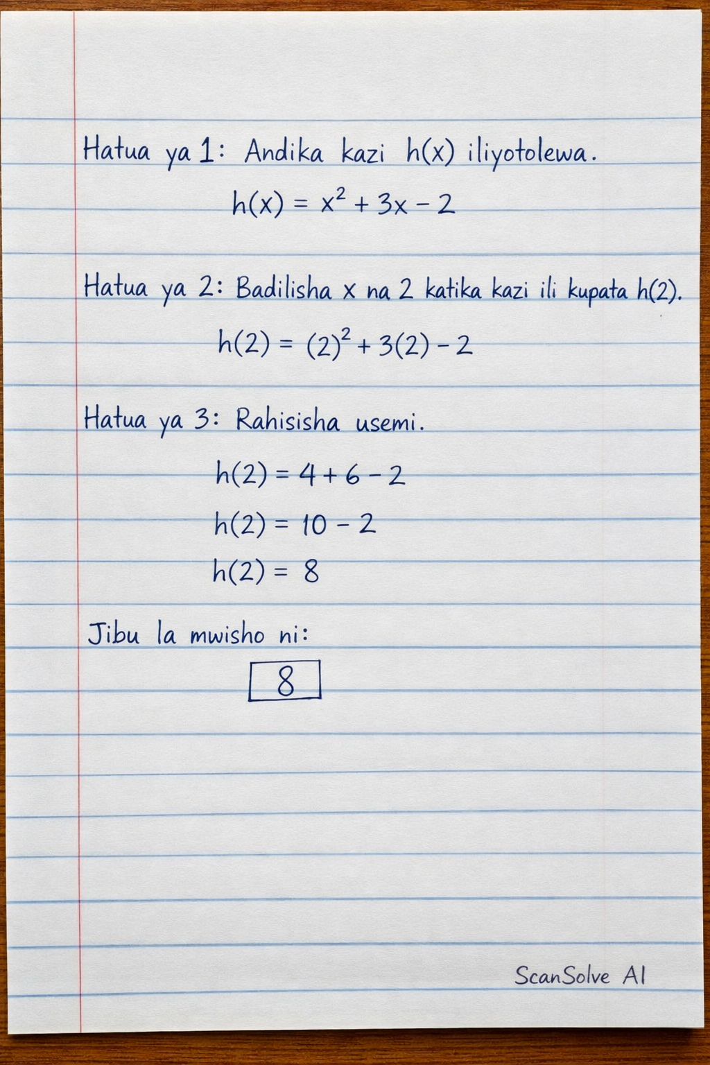 Handwritten step-by-step solution preview