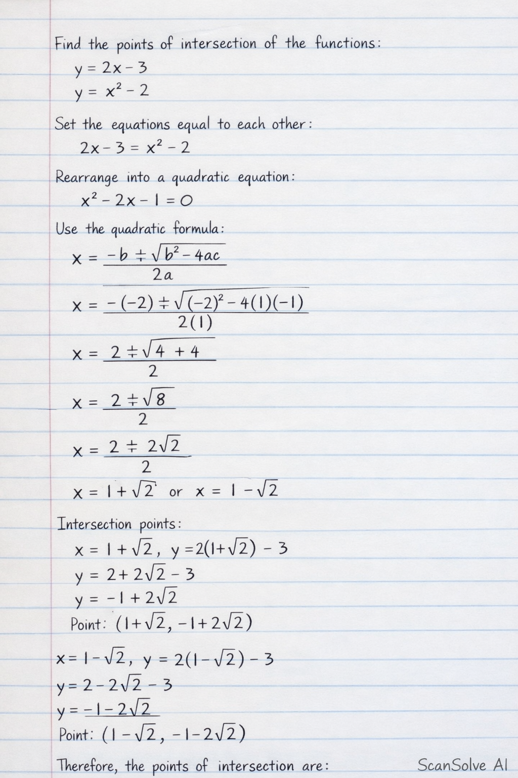 Handwritten step-by-step solution preview