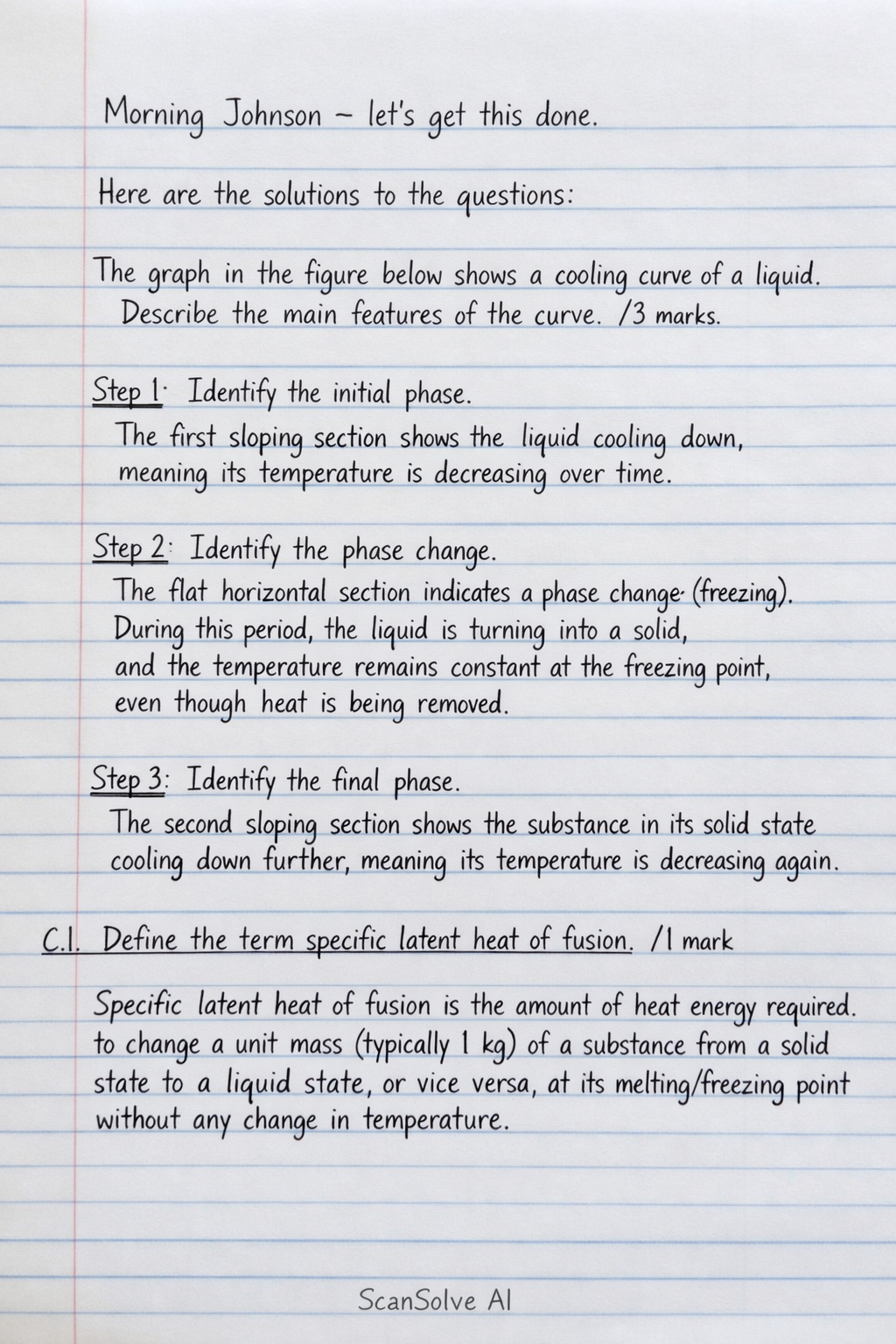 Handwritten step-by-step solution preview