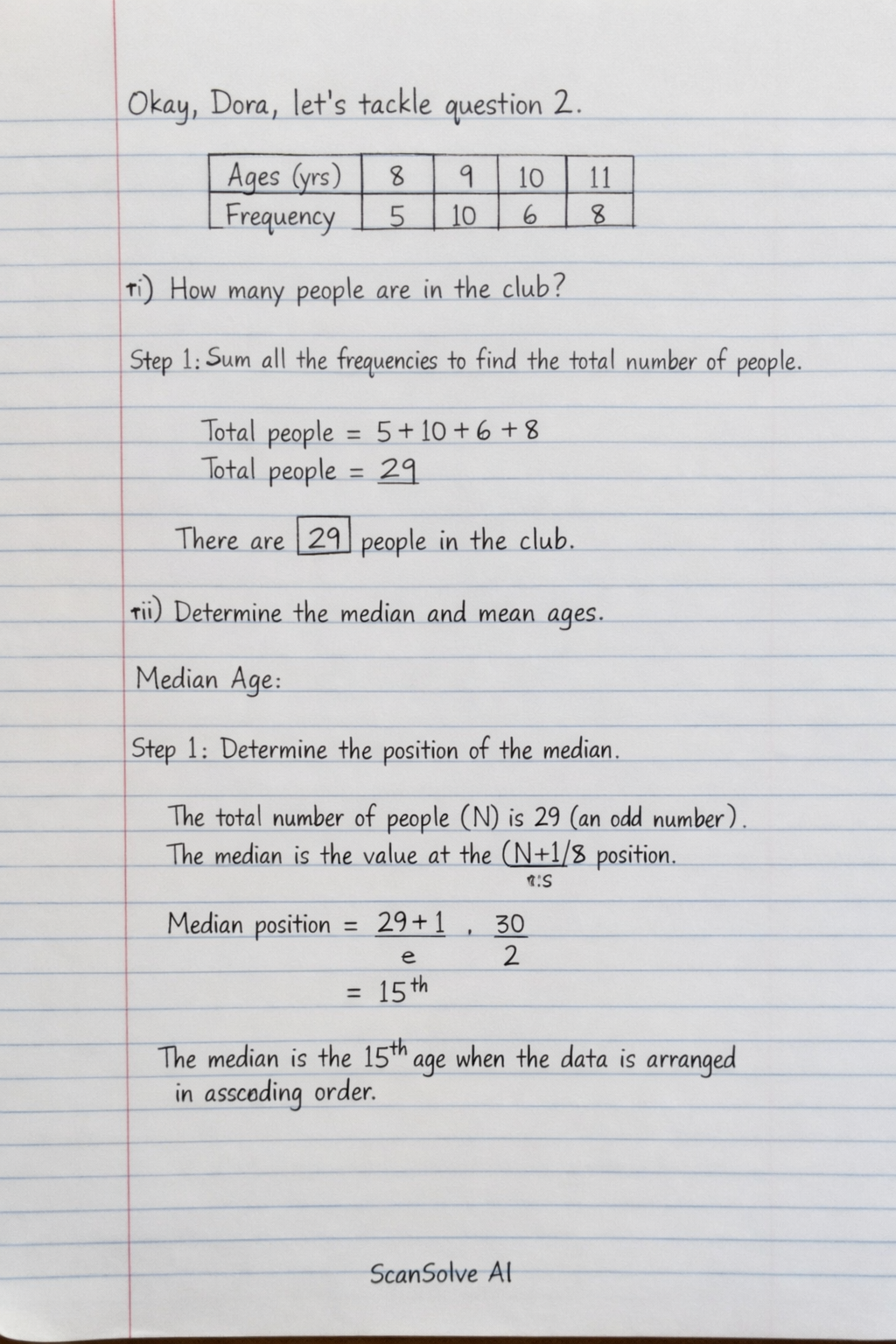 Handwritten step-by-step solution preview