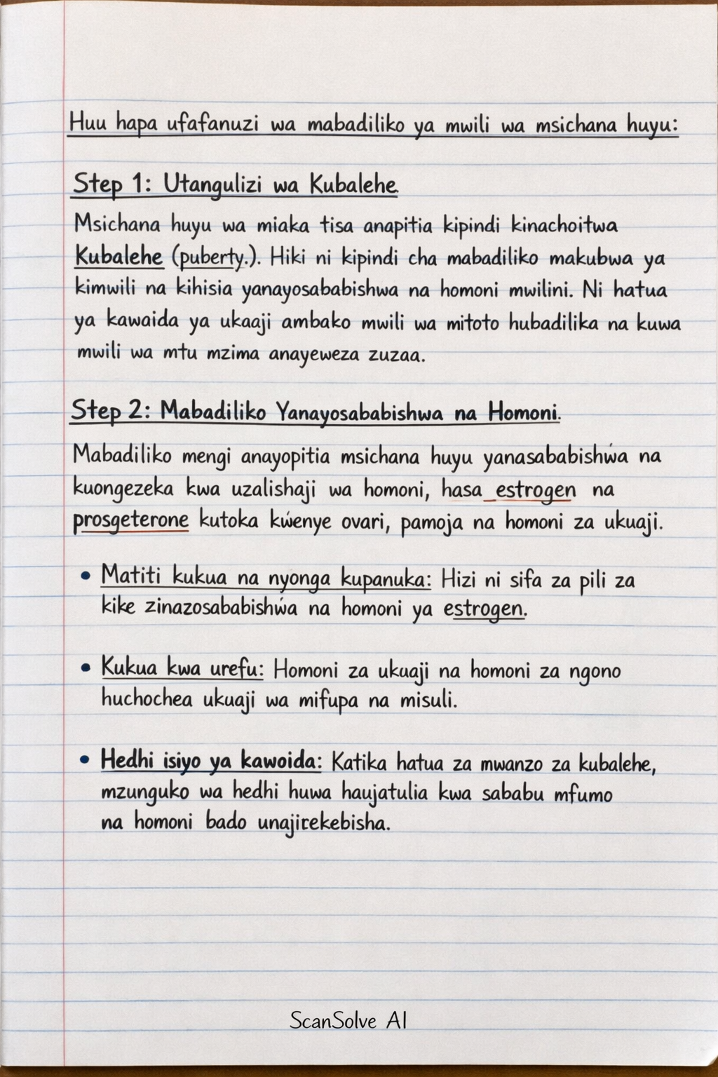 Handwritten step-by-step solution preview