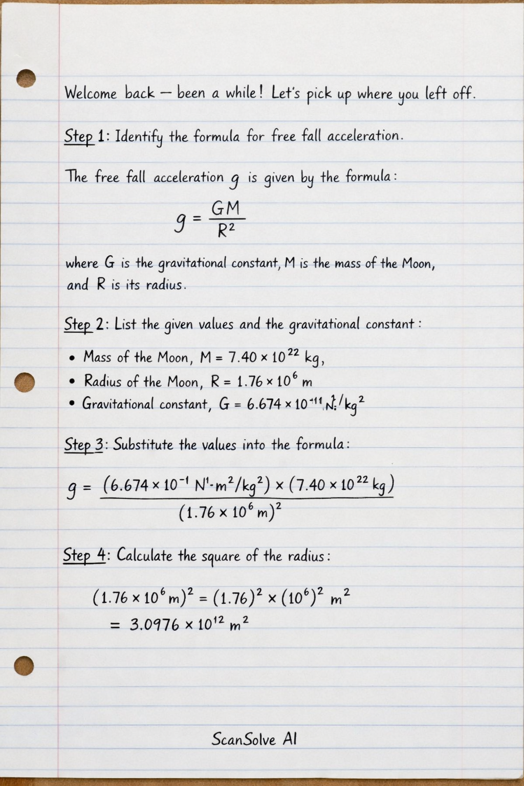 Handwritten step-by-step solution preview