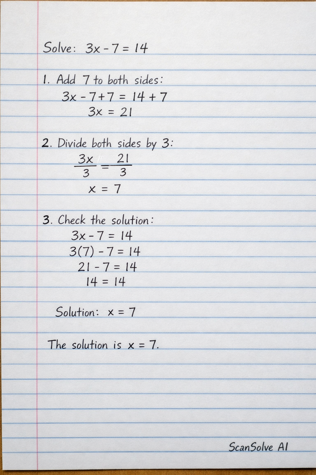 Handwritten step-by-step solution preview