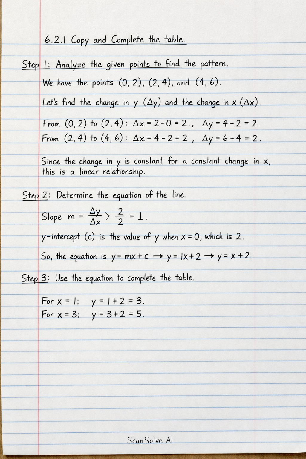 Handwritten step-by-step solution preview
