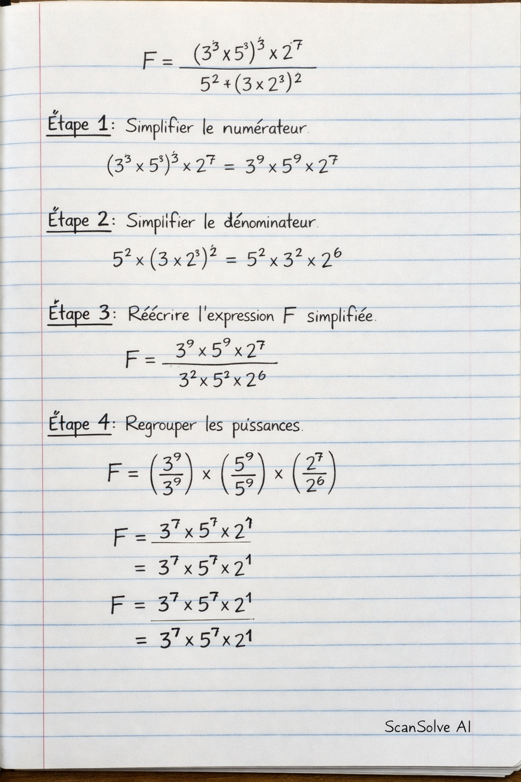 Handwritten step-by-step solution preview