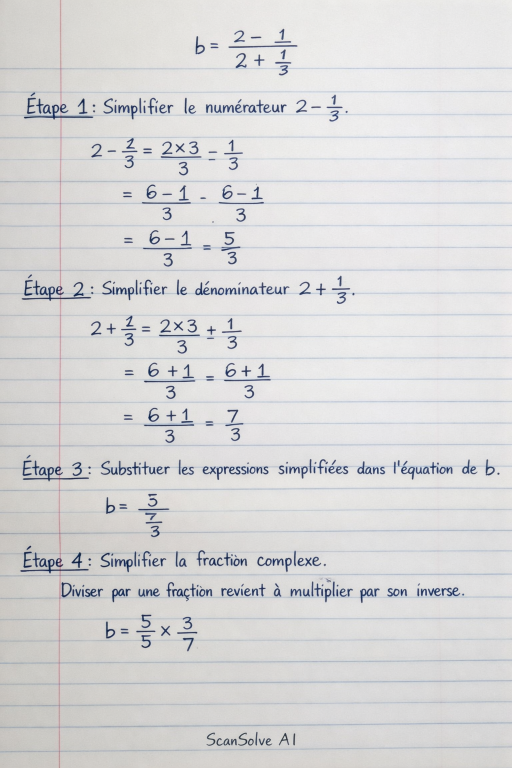 Handwritten step-by-step solution preview