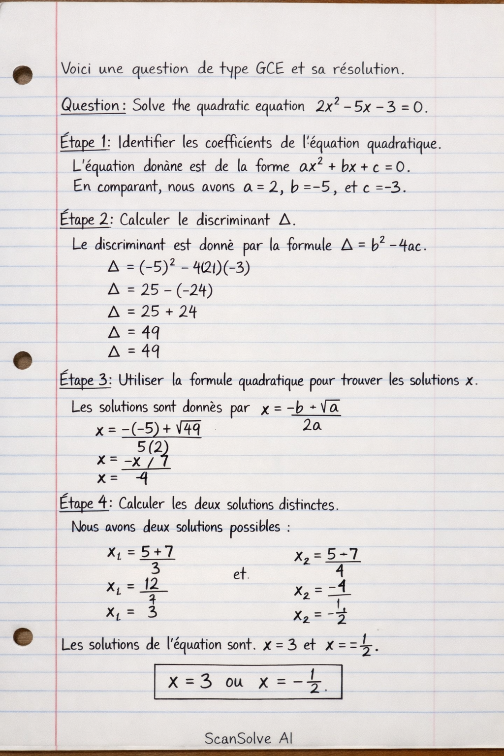 Handwritten step-by-step solution preview