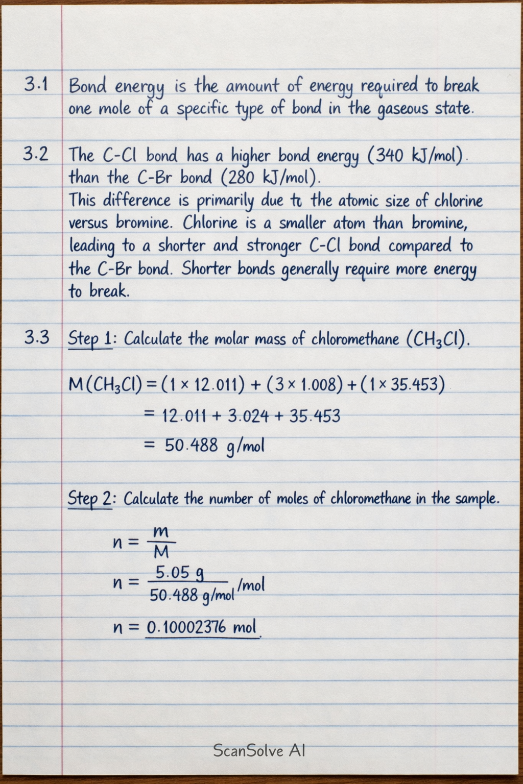 Handwritten step-by-step solution preview