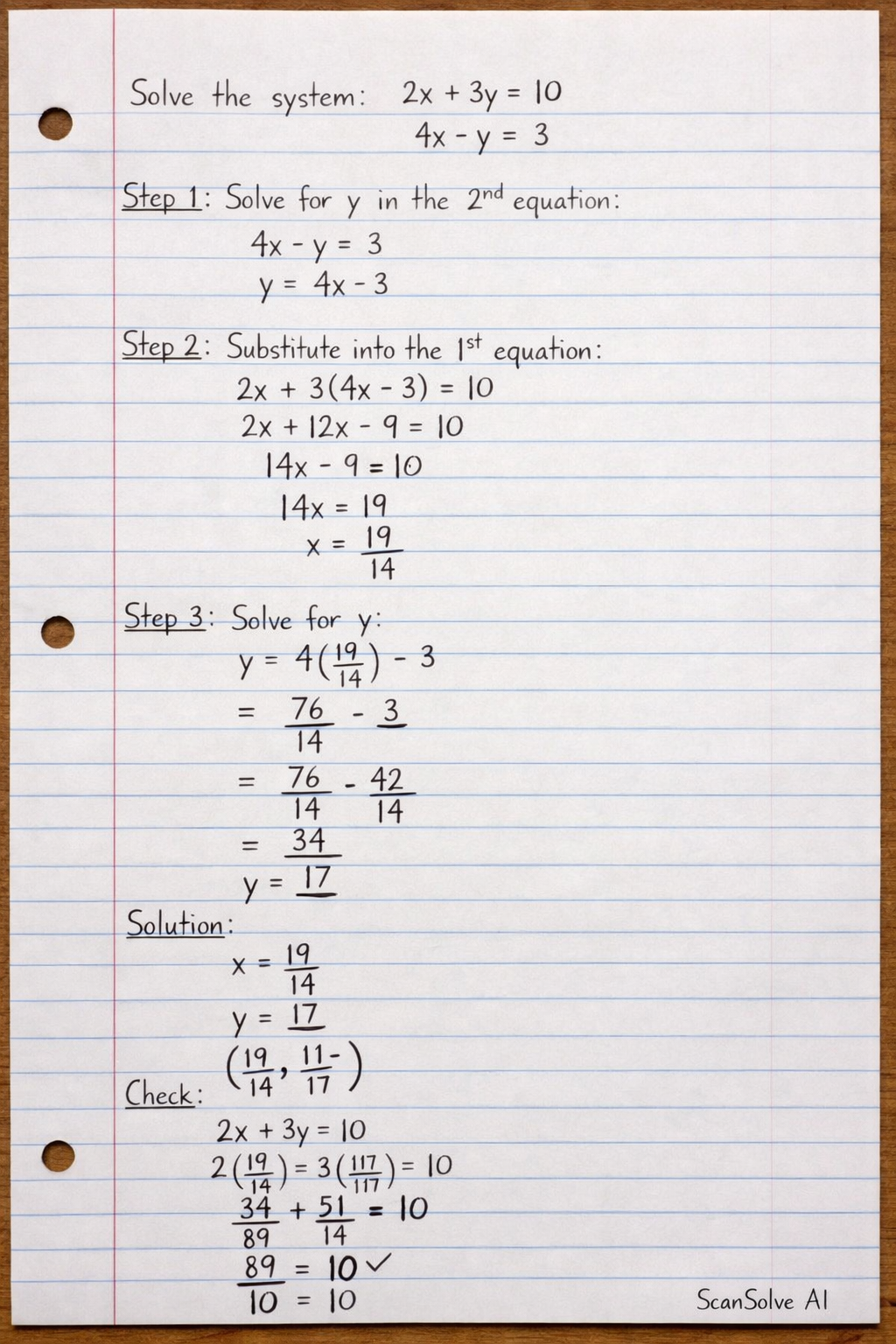 Handwritten step-by-step solution preview