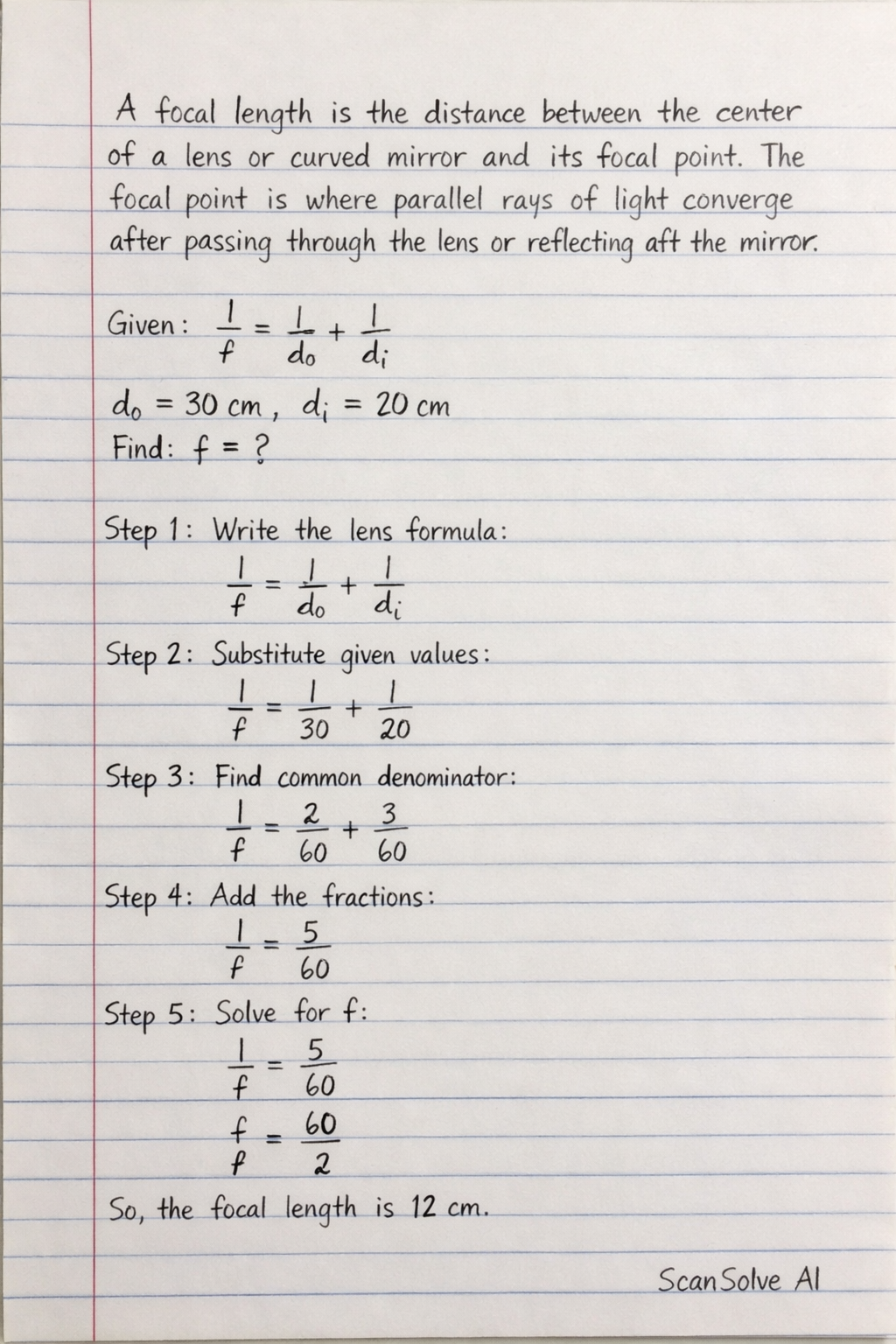 Handwritten step-by-step solution preview