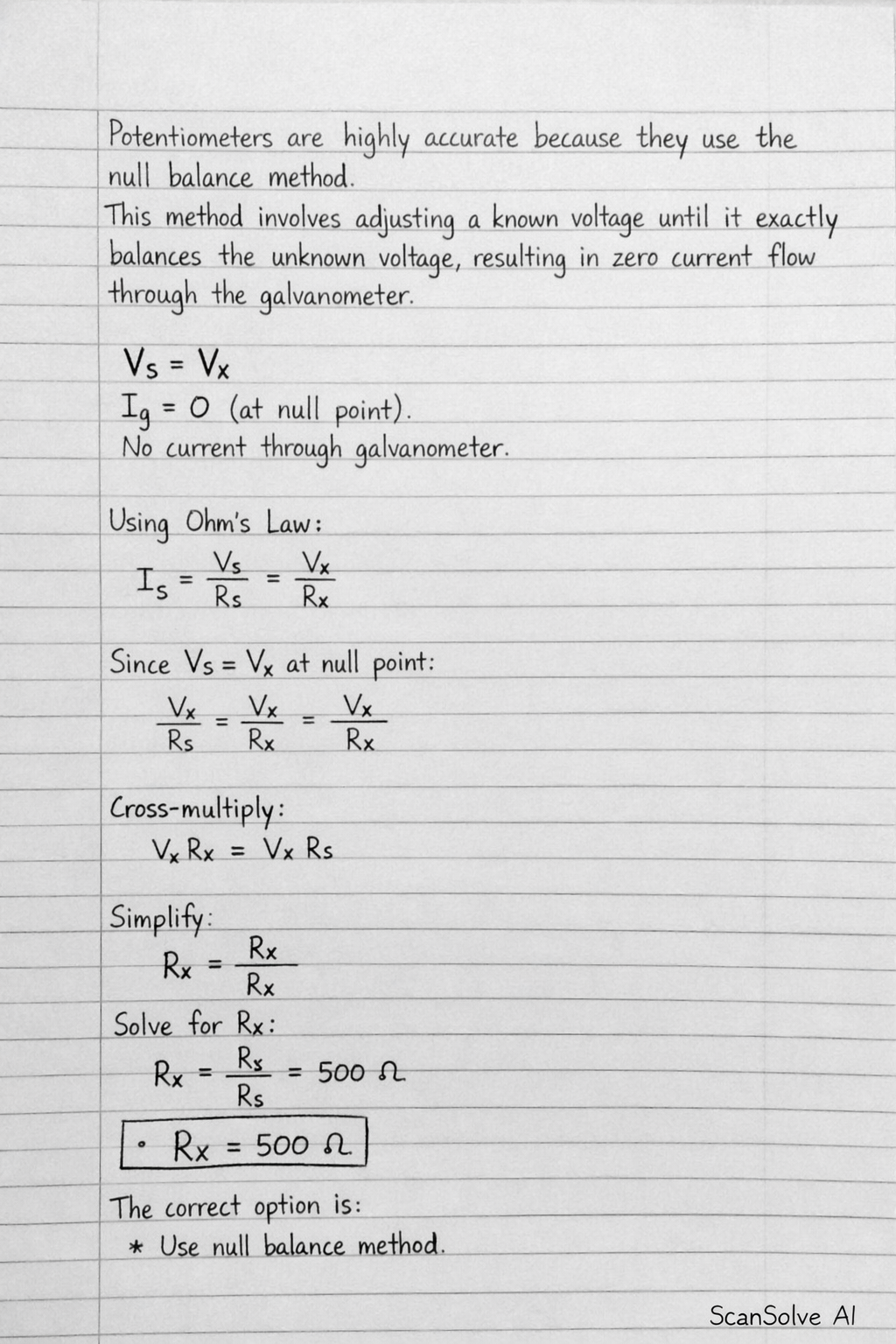 Handwritten step-by-step solution preview