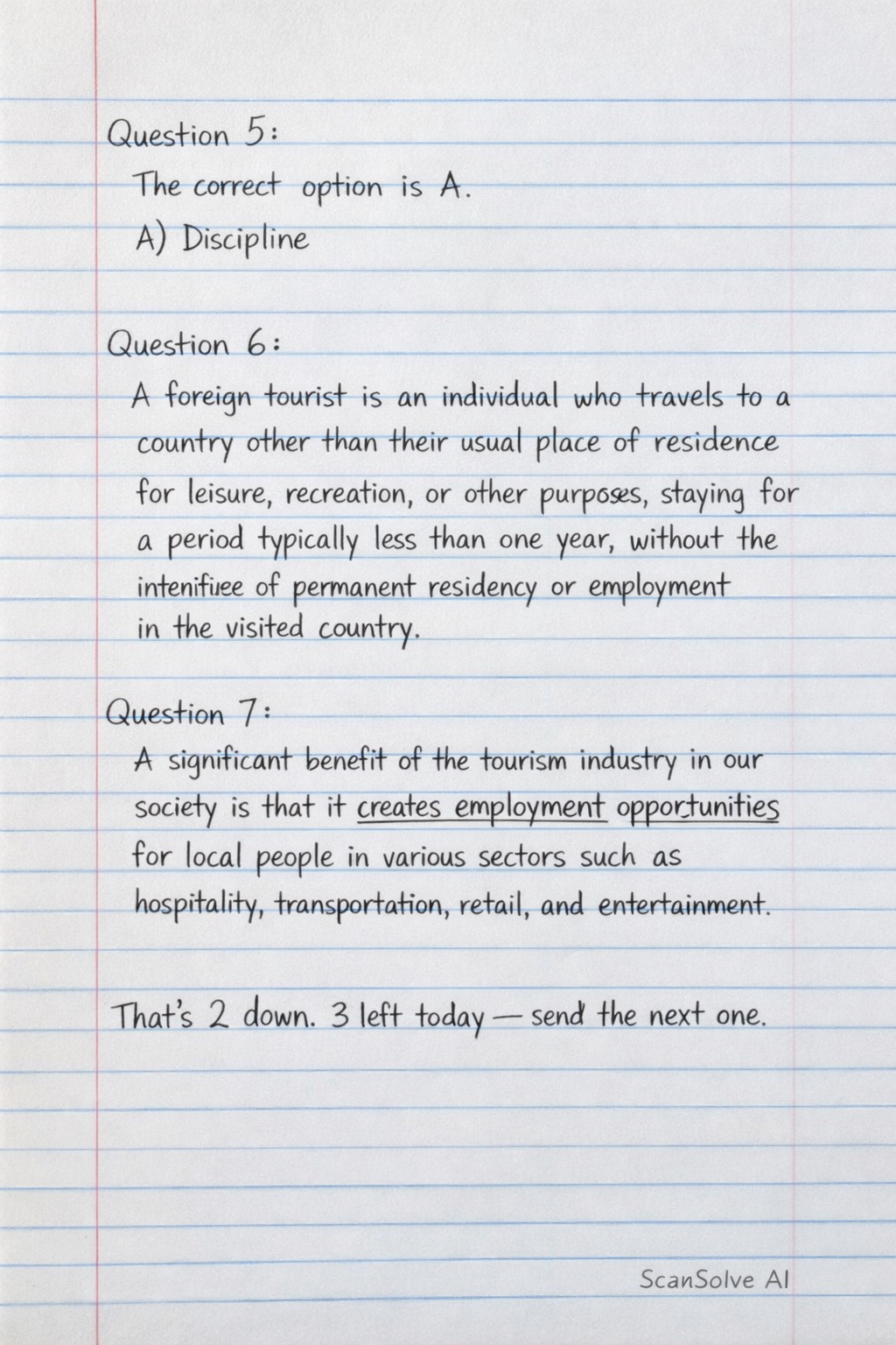 Handwritten step-by-step solution preview