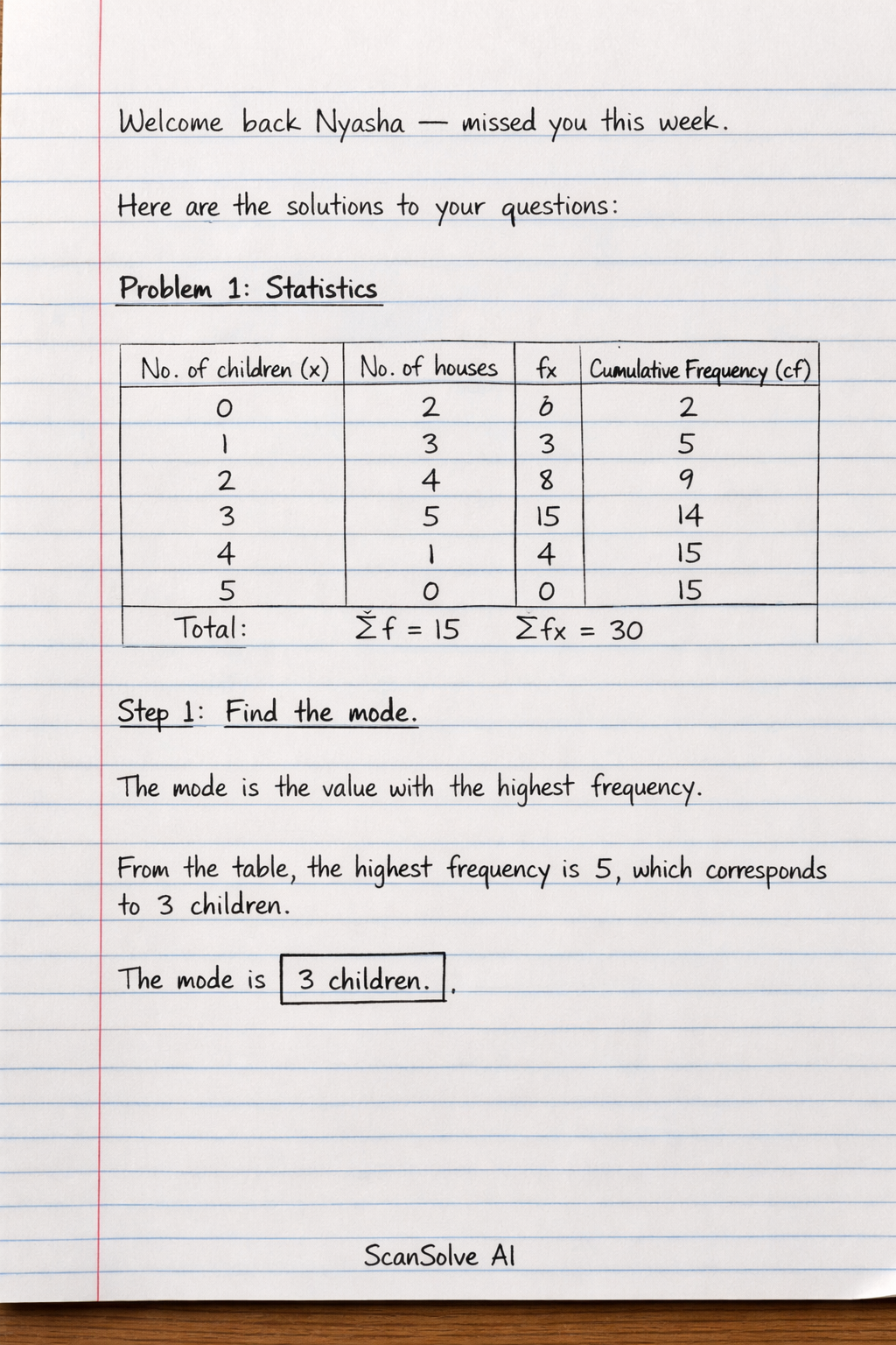 Handwritten step-by-step solution preview