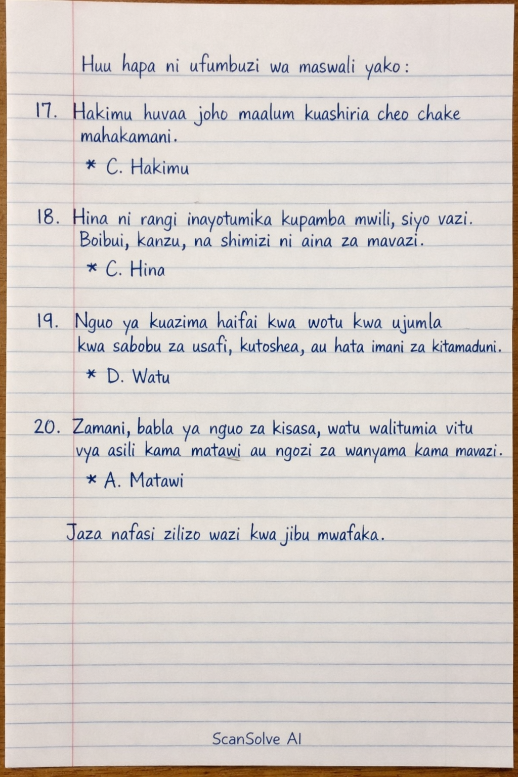 Handwritten step-by-step solution preview
