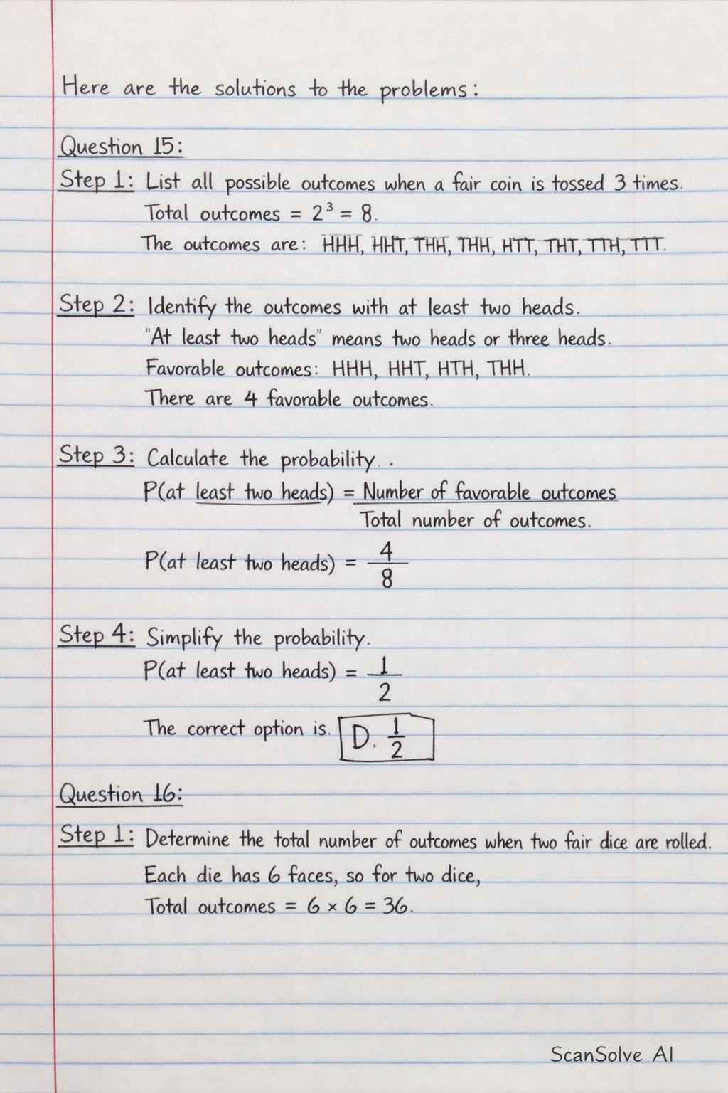 Handwritten step-by-step solution preview