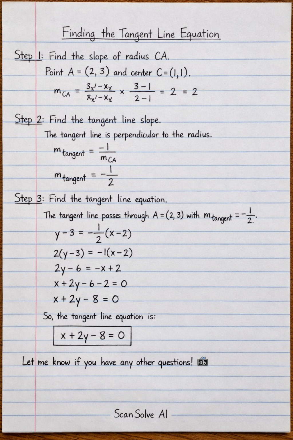 Handwritten step-by-step solution preview
