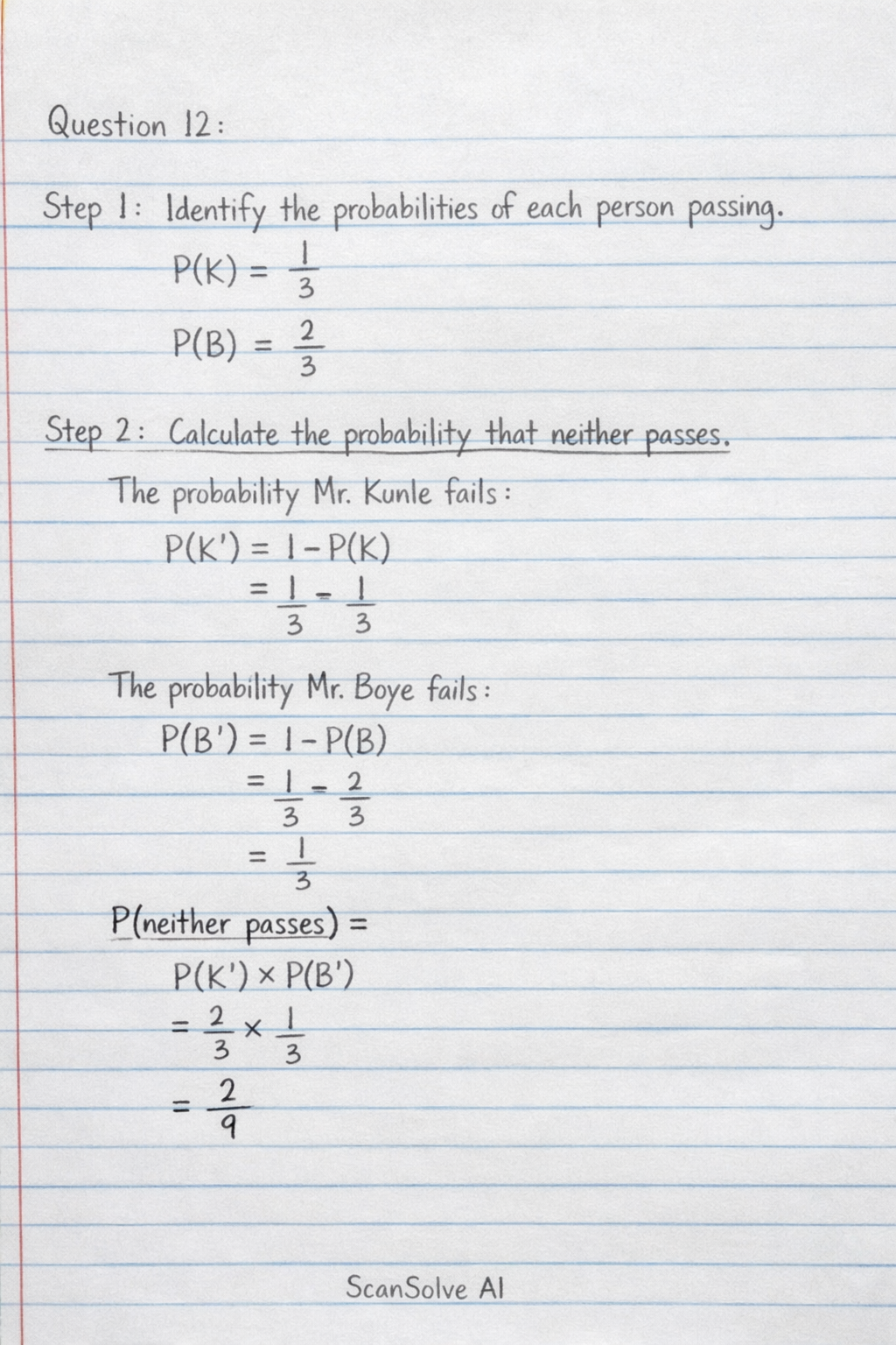 Handwritten step-by-step solution preview