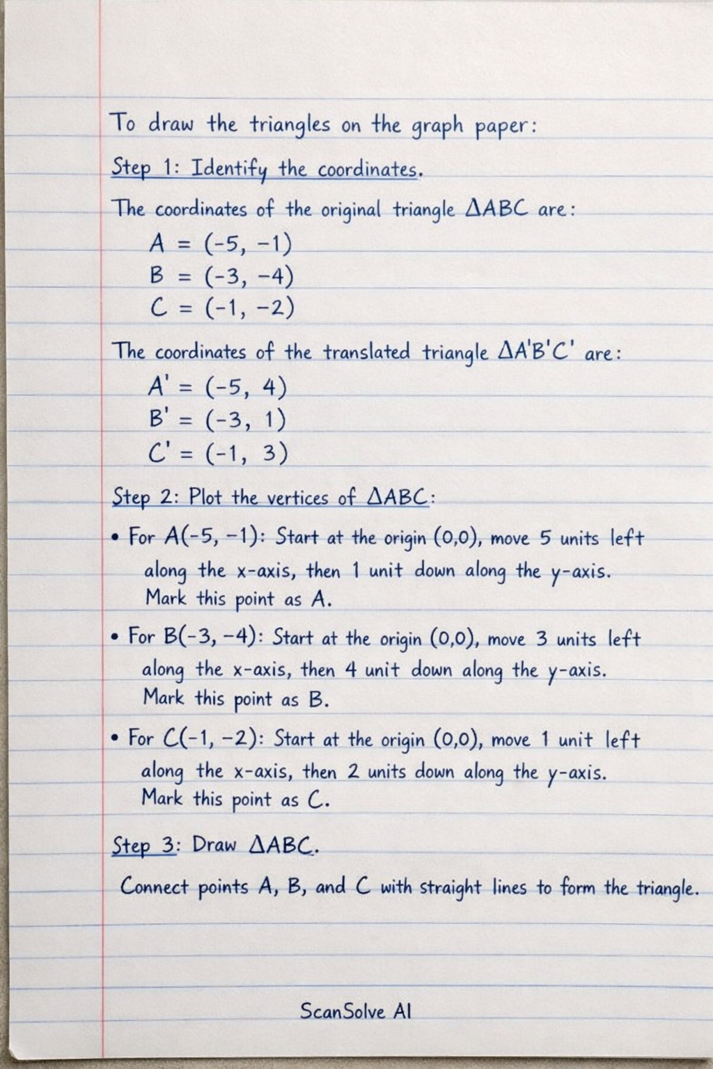 Handwritten step-by-step solution preview
