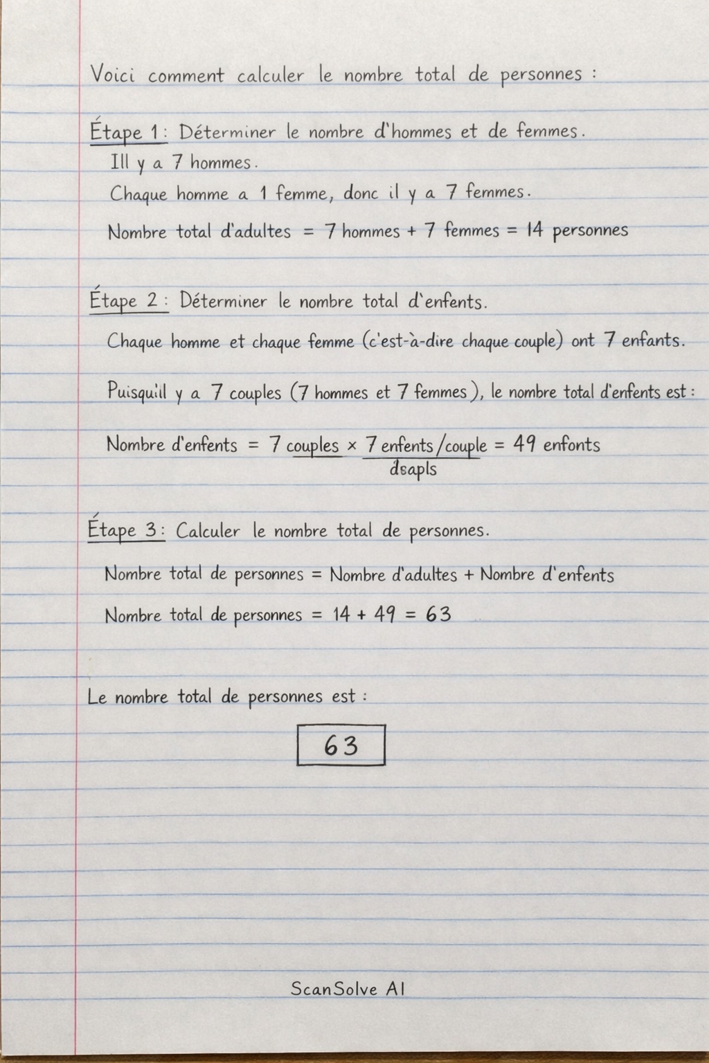 Handwritten step-by-step solution preview