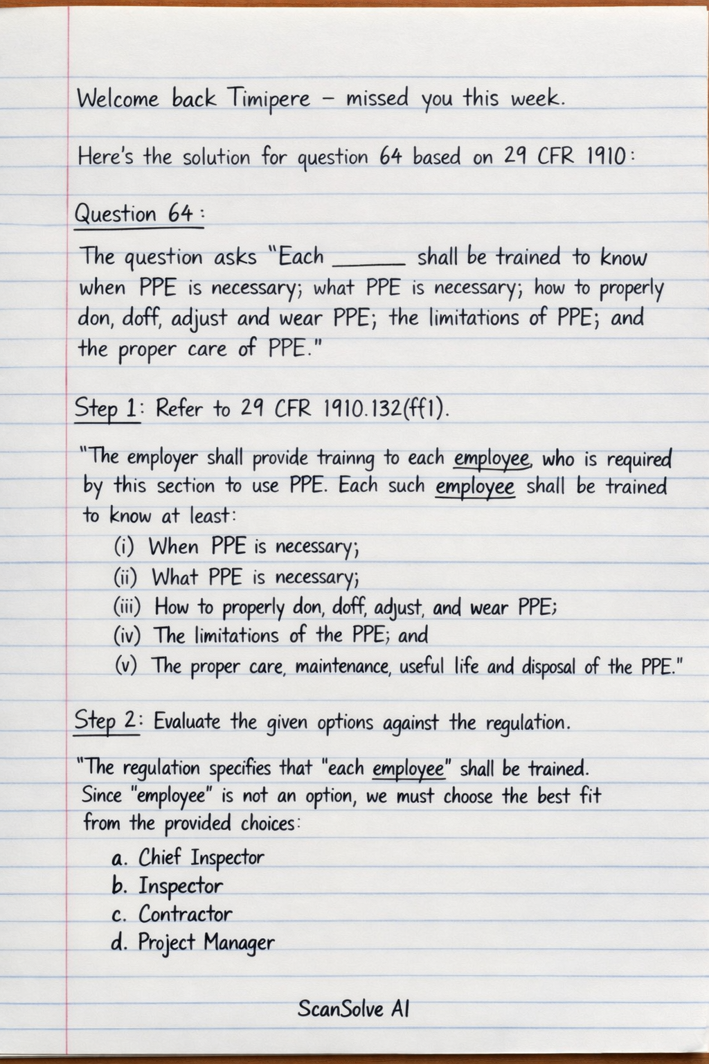 Handwritten step-by-step solution preview