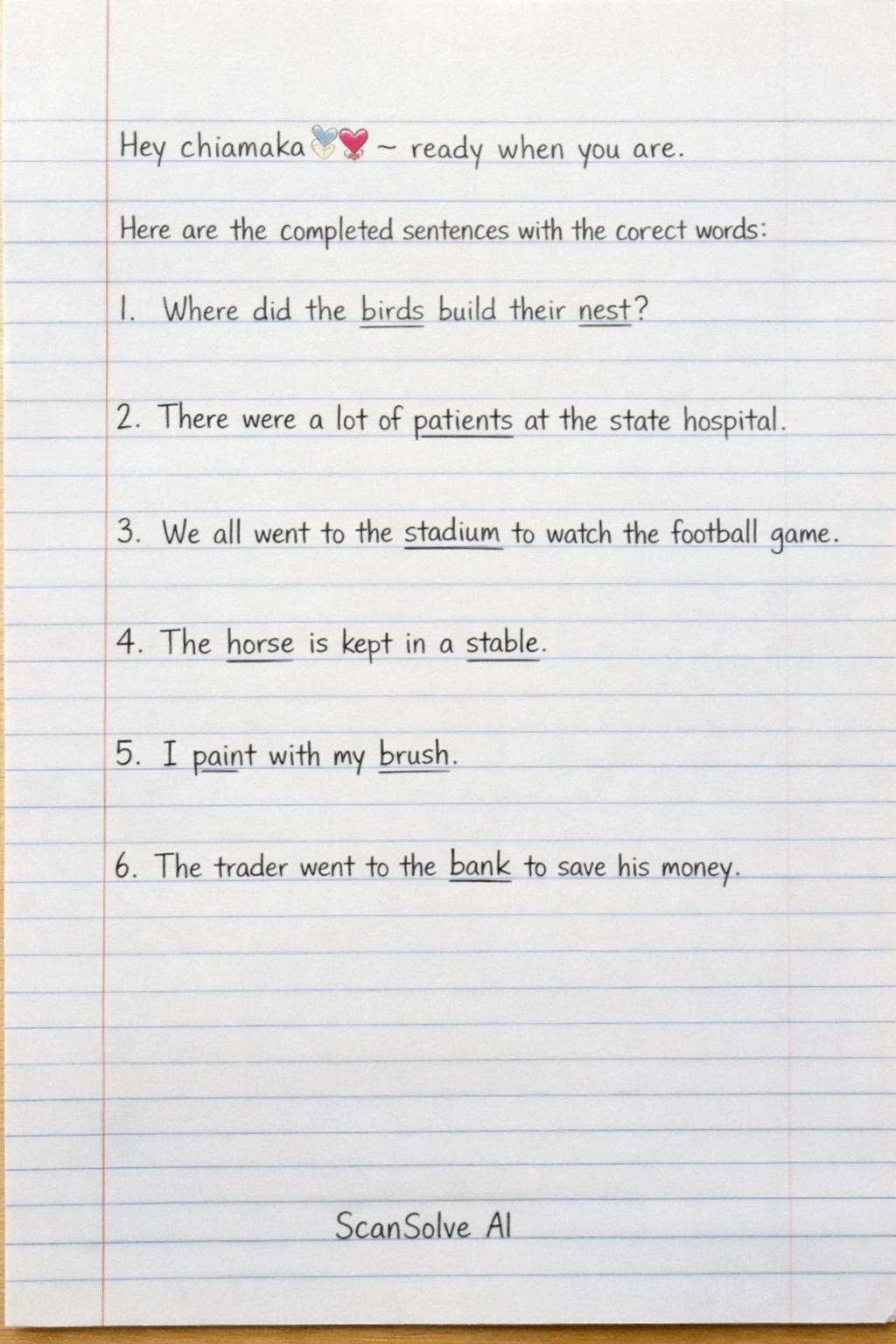 Handwritten step-by-step solution preview