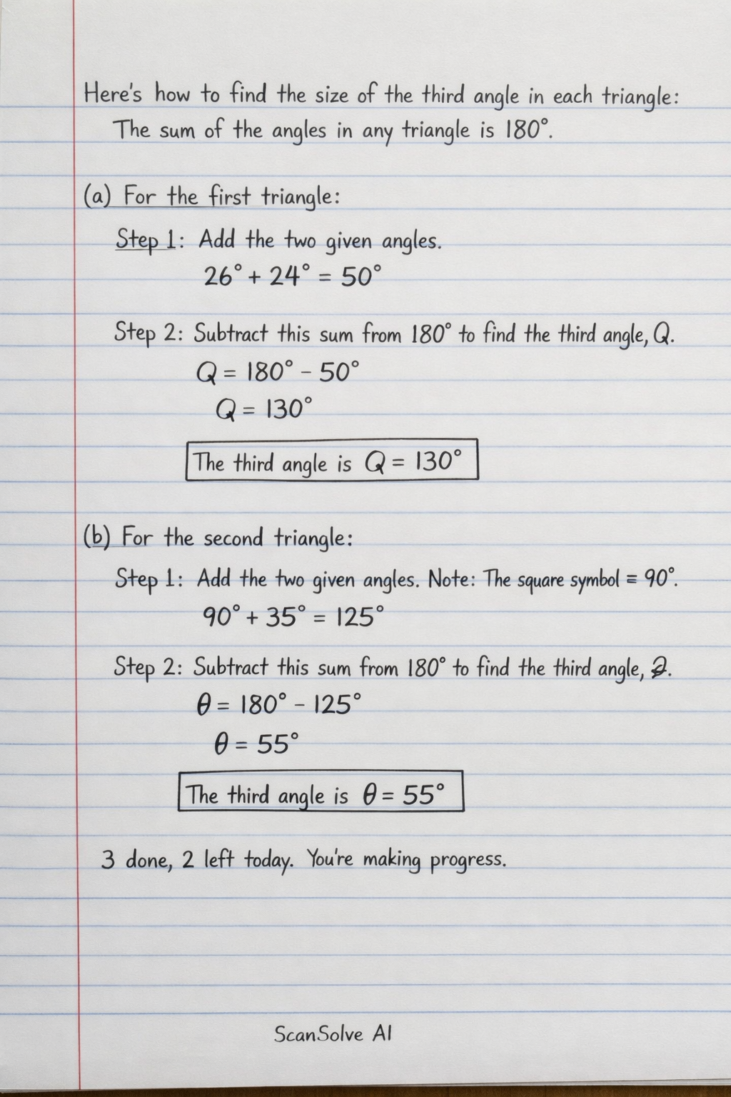 Handwritten step-by-step solution preview