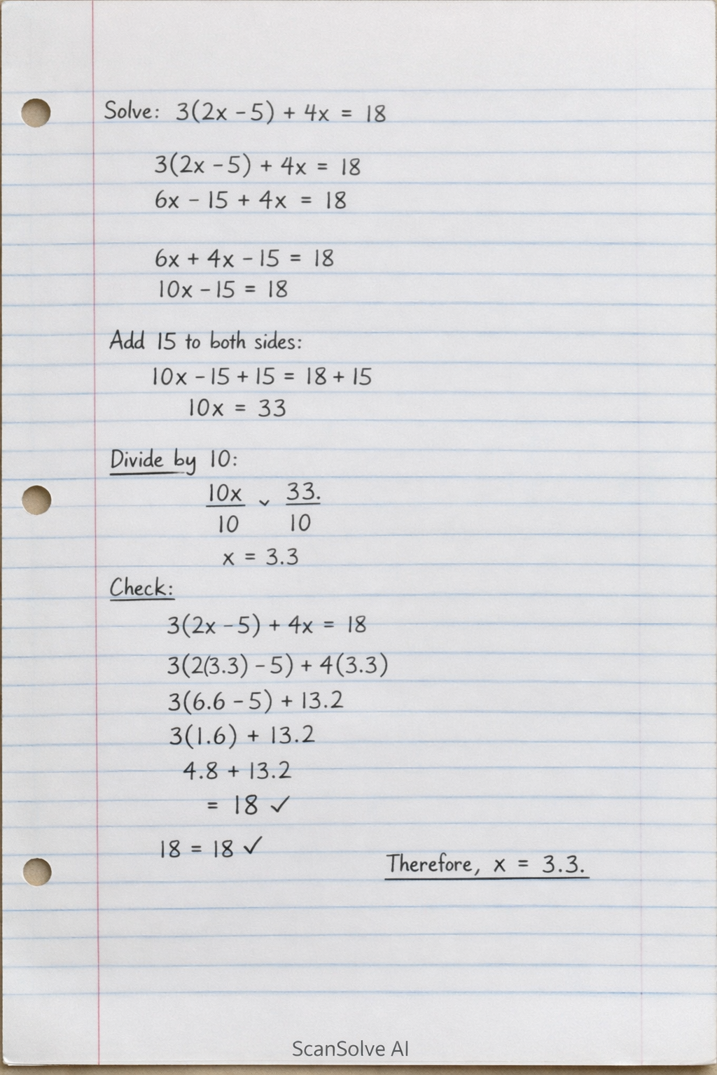 Handwritten step-by-step solution preview