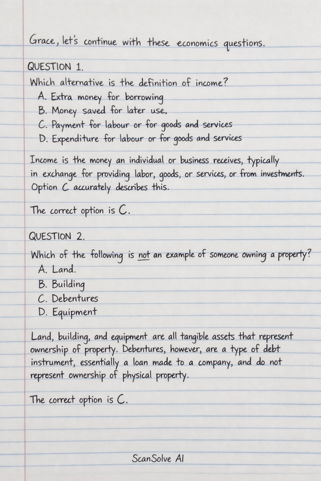 Handwritten step-by-step solution preview