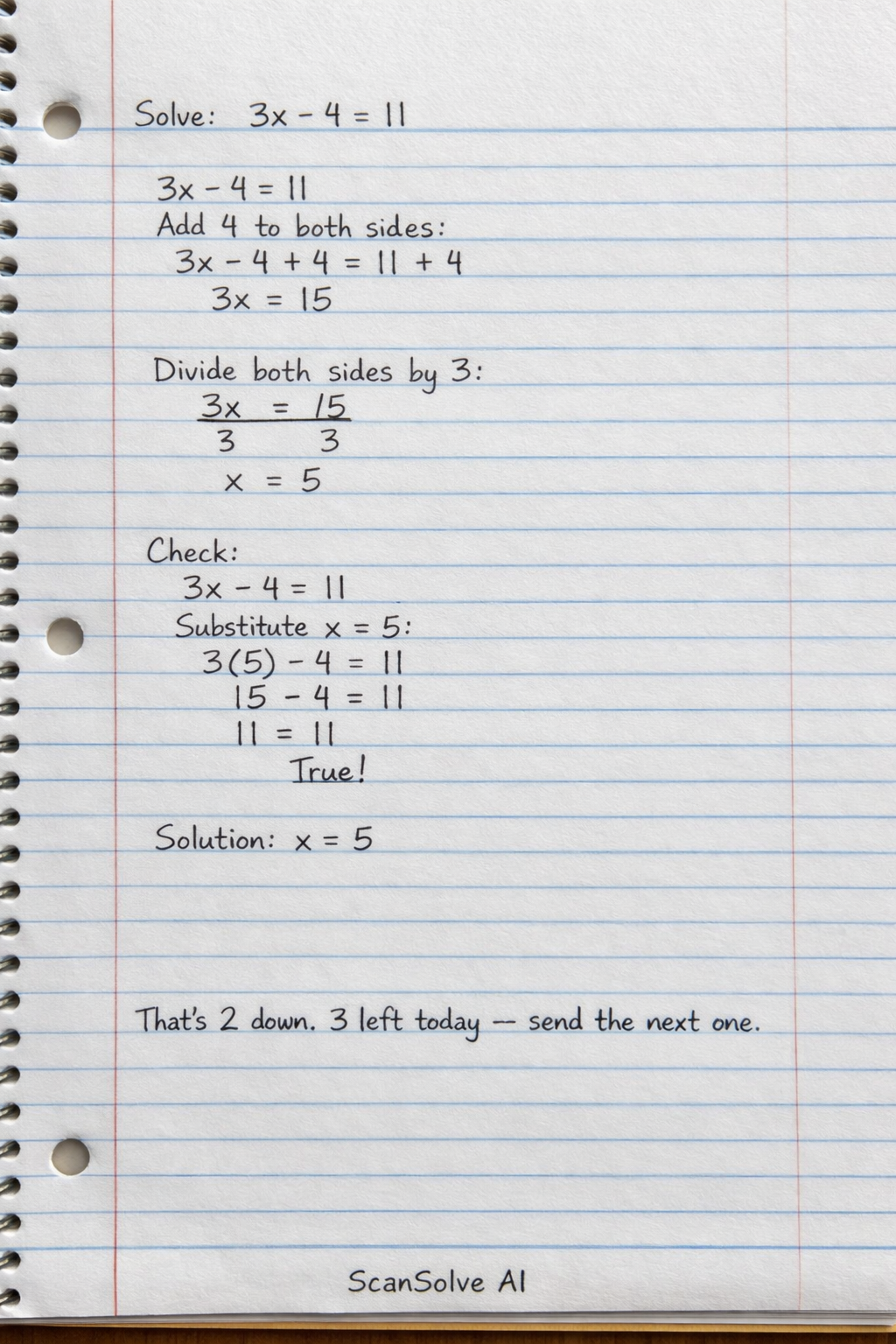 Handwritten step-by-step solution preview