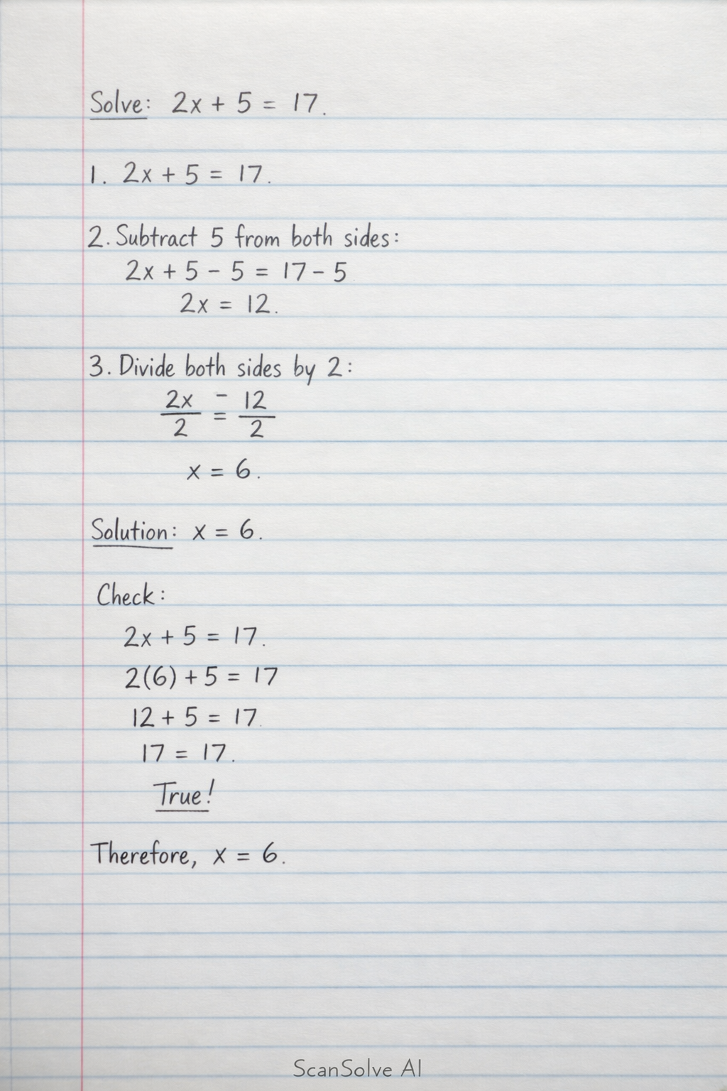 Handwritten step-by-step solution preview