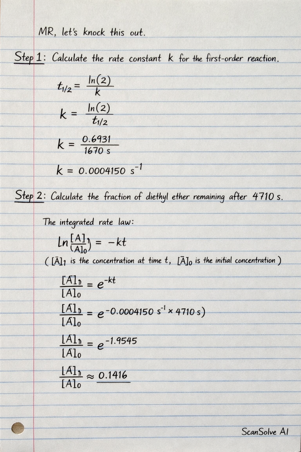 Handwritten step-by-step solution preview