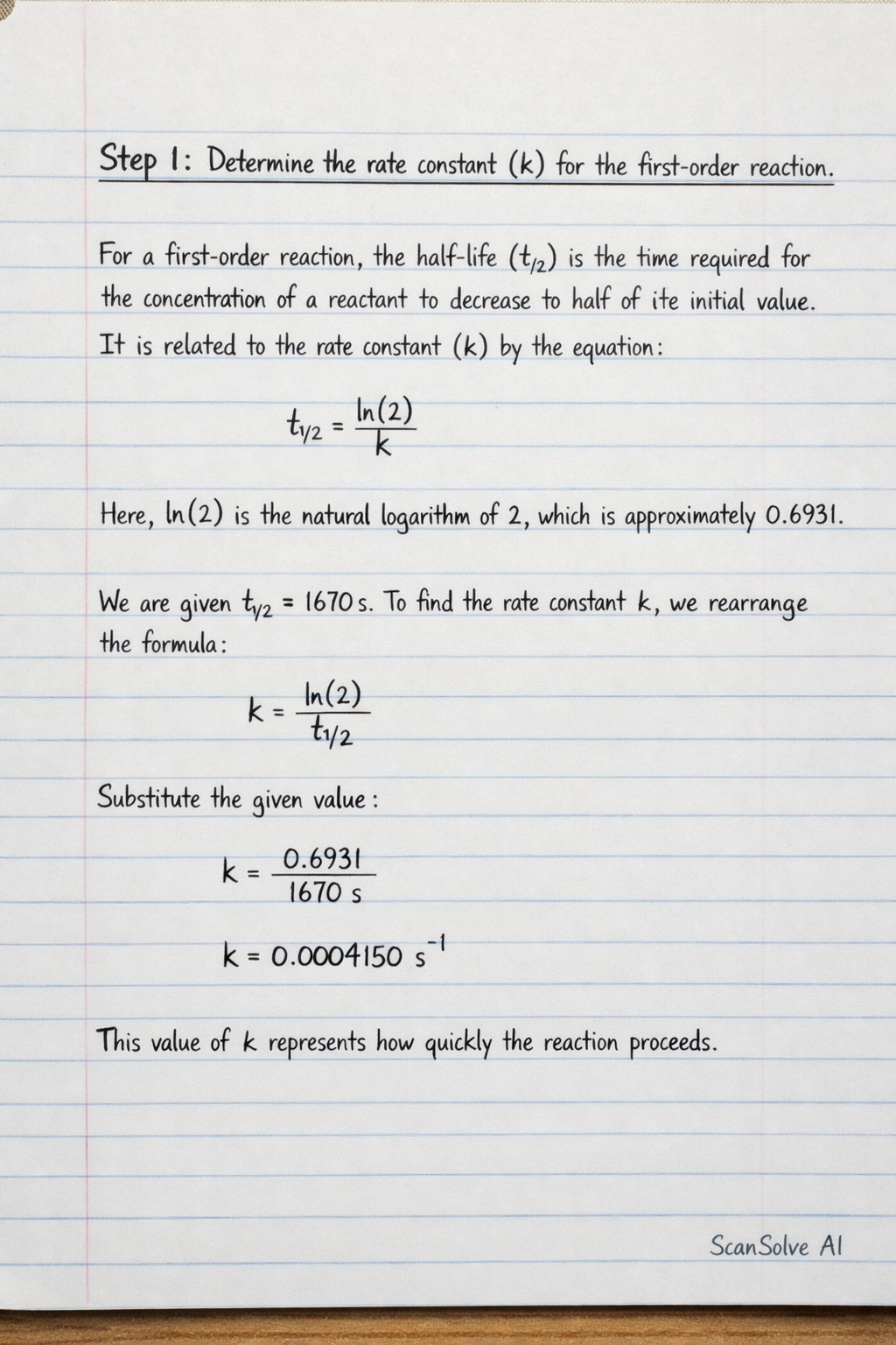 Handwritten step-by-step solution preview