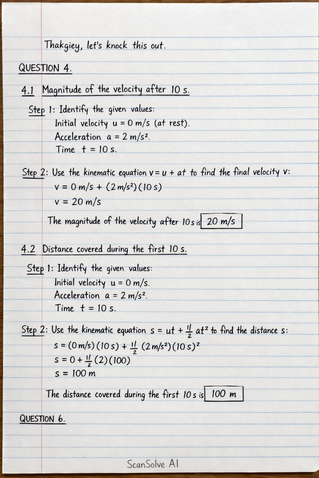 Handwritten step-by-step solution preview